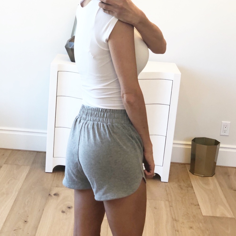 TOLEDO Gray Button Lounge Shorts - Picture 4 of 5